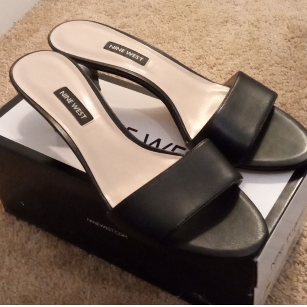 Nine West leather heels/shoes 8.5